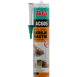 AKRİLİK MASTİK 500GR BEYAZ AKFİX AC605