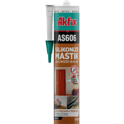 Akfix AS606 Silikonize Akrilik Mastik 500Gr Antrasit Gri