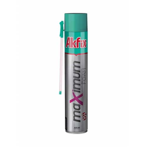 MAXİMUM POLİÜRETAN KÖPÜK 65 lt (Pipetli) AKFİX MAX. 850 ml/1000 gr