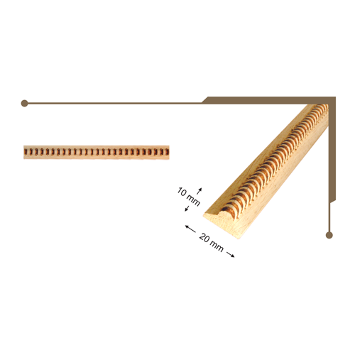BONCUK DESEN ÇITA 10x20mm