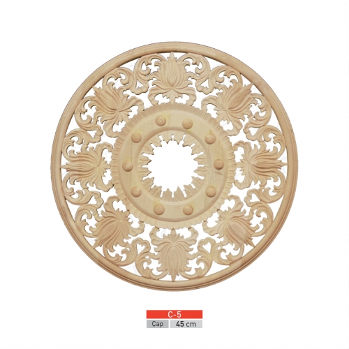 AHŞAP TAVAN GÖBEĞİ 45X45 CM C-5