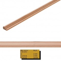 LC03 6 NO DÜZ KAYIN ÇITA  22 X 14 mm