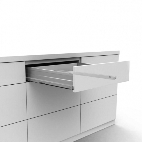 Samet Alpha Box 35cm Bordürsüz Gri Yanaklı Ray 18mn